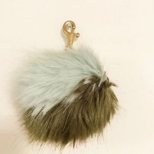 J.Crew Faux-Fur Colorblock Pom-Pom